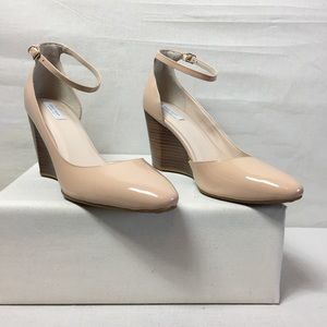 Cole Haan Lacey Ankle Strap Wedge - Size 9.5 -Nude